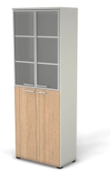 Модуль шкафа 6 ур., задняя стенка HDF (стекло в алюм. раме) 76H105.0023.1022